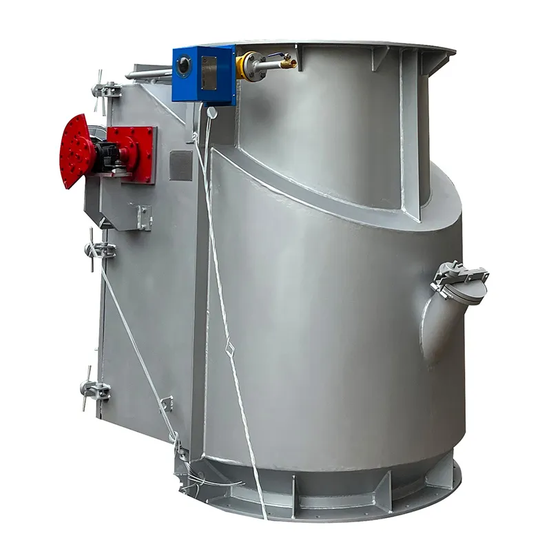 Высокотемпературная поворотная заслонка с противовесом (5)