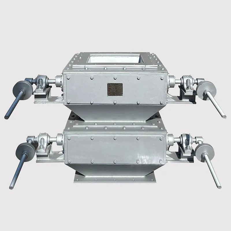 Двухслойная однодверная поворотная заслонка с мягким уплотнением и противовесом (1)