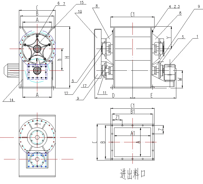 Самоочищающийся роторный затвор с защитой от просачивания газа (2)1111