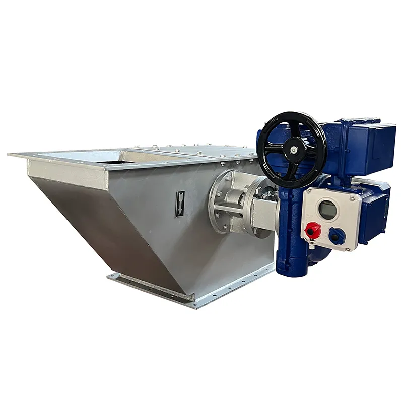 Электрический регулирующий клапан расхода для кускового материала (2)